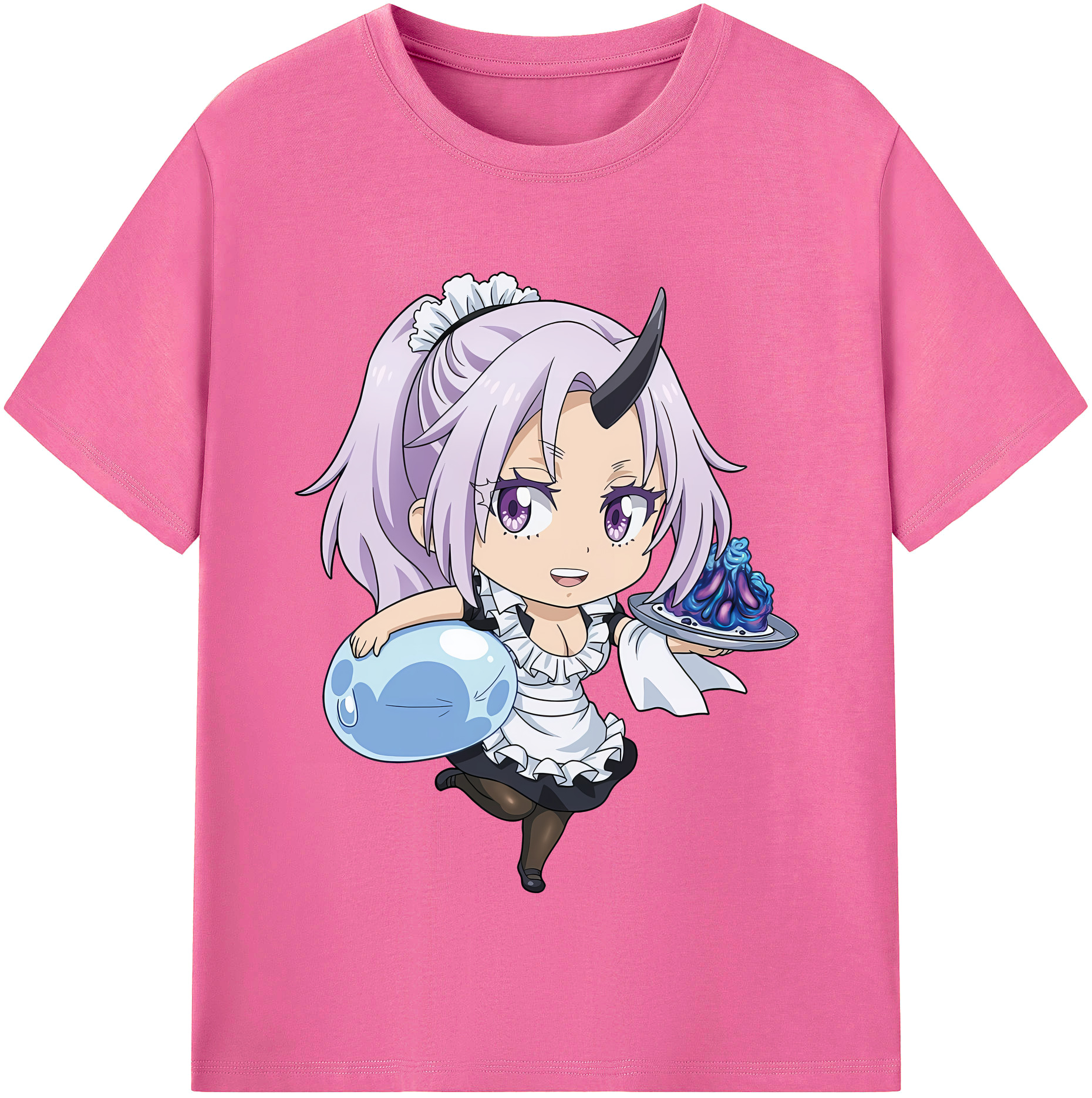 （画像用） 転スラ Regarding Reincarnated to Slime レディースカジュアルプリントTシャツ（綿100％）
